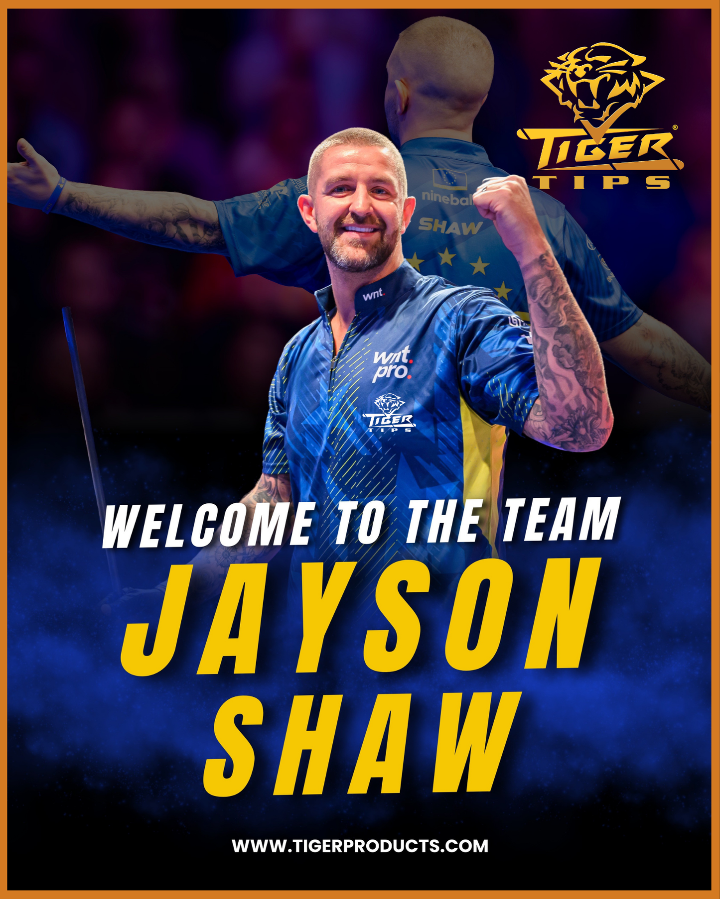 Jayson Shaw: Joins Team Tiger Sponsored by Tiger Tips